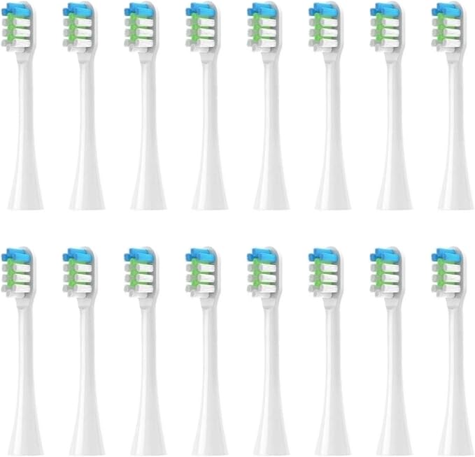 Replacement Toothbrush Heads for nx9000 Sonic Electric Soft Bristles16PCS(16pcs White)