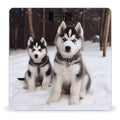 Adorable Huskies Bathroom Scale Large LCD Backlight Display Digital Scale Rounded Corners Body Scales Automatic Power On/Off Bathroom Scales for Home Bedrooms