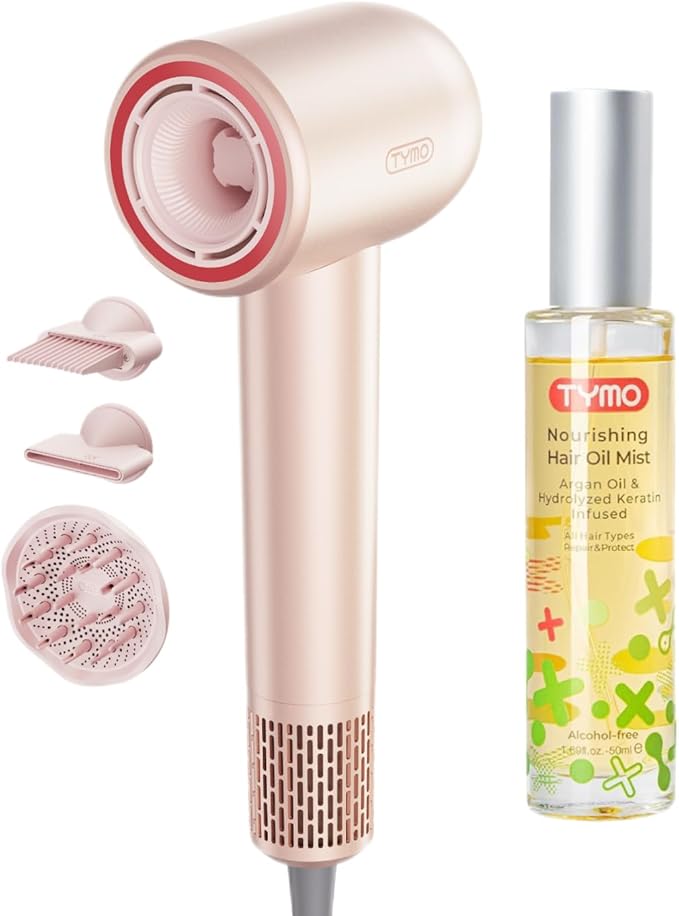 TYMO AIRHYPE Compact Blow Dryer + TYMO Hair Oil Spray