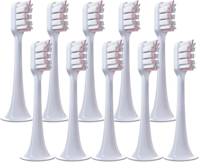 8/10 PCS Replacement Toothbrush HeadsCompatible for Xiaomi T300 T500 Sonic Electric Teeth Brush Soft Teethbrush Nozzles(10 Pink)