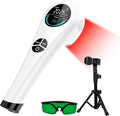 Cold Laser Therapy Device for Humans &amp Dogs 4 x 808nm and14 x 650nm Handheld Red Light and Near Infrared Light Therapy Devices with Stand Red Light Therapy Wand for Pain Relief Joint Muscle Pa