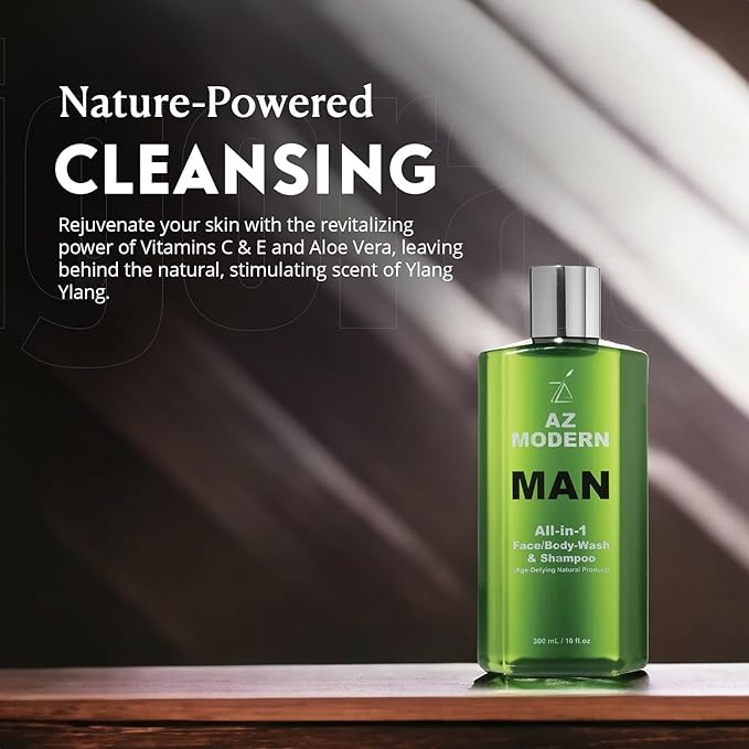 3-in-1 Face Wash Body Wash &amp Shampoo 10.14 + 2 FL OZ | To Wash Away Sweat Dirt &amp Excess Skin Oils | Odor Cleansing Aloe Vera &amp Jojoba Oil Formula | For All Skin Types
