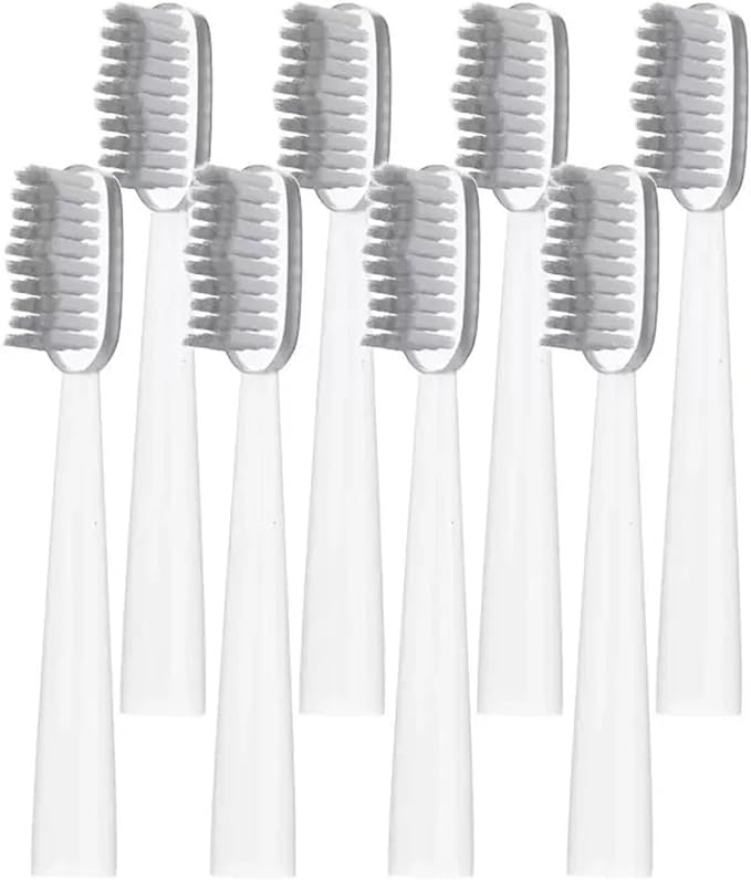 Replacement Toothbrush Heads Compatible for Jianpai JD015 Sonic Electric Soft Bristles Nozzles for Women(8PCS)