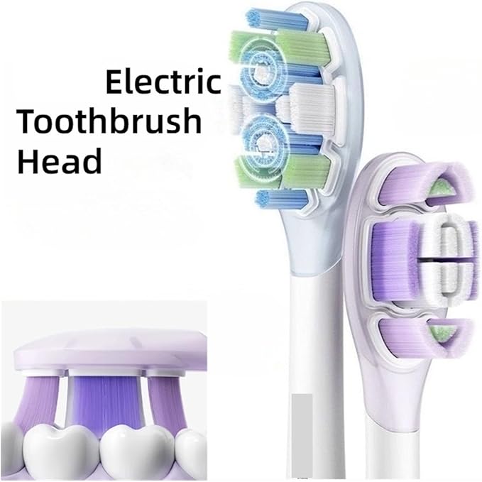 Electric Toothbrush Brush Head Compatible for Sonic Vibration Pro Spare Heads 3PCS(MBS309)