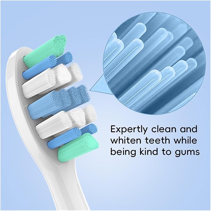 12/20 Pcs Toothbrush Replacement Brush Heads Refills Compatible for Sonicare 1100 2100 4100 5100 6100(White-20 Pcs)