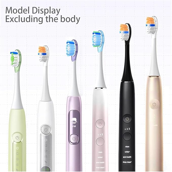 8Pcs Replacement Brush HeadsCompatible for Philip Diamond Series HX6064 HX6930 HX6730 Sonic Electric Toothbrush Vacuum Nozzle A3(8 Blue A3)