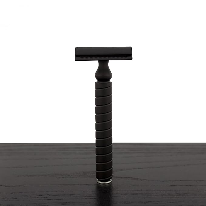 West Coast Shaving Midnight Collection Razor 88B Black Stainless Steel (WCS Exclusive Open Comb (Toothsome))