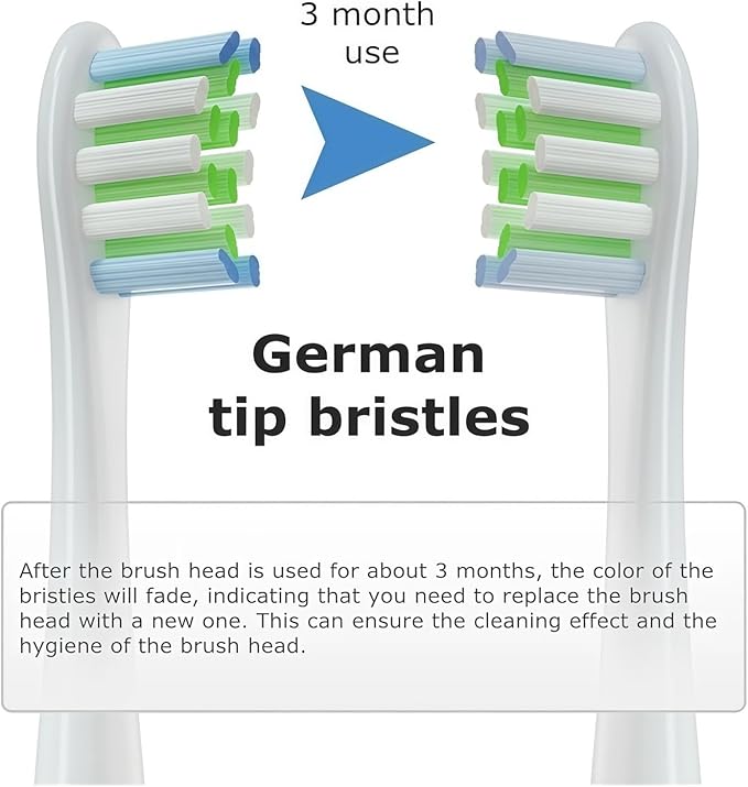 Replacement Brush Heads Compatible with Oclean Sonic X/X Pro/ Z1/ SE / F1 / One / PW01/03/05/07/09 P5 Electric Toothbrush Heads(16 Blue)