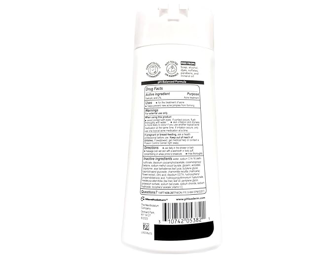 pHisoderm Anti-Blemish Body Wash 10 oz (Pack of 7)