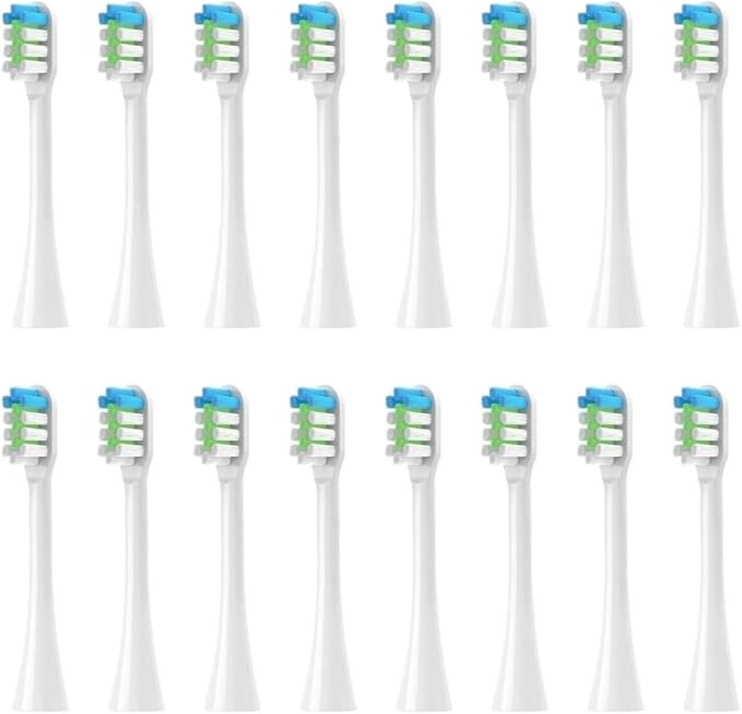 Replacement Toothbrush Heads Compatible for nx800016PCS(16pcs White)