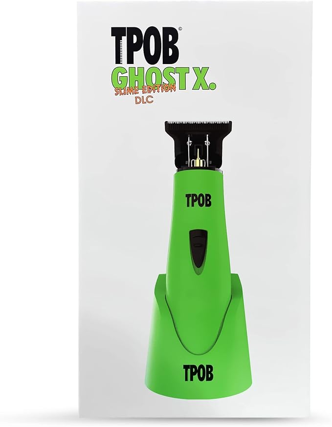 TPOB Ghost X Beard Trimmer Hair Clippers for Men Professional Hair T-Blade Trimmer Cordless Rechargeable Edgers Clippers Electric Beard Shaver (Ghost X Slime)