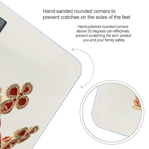Electronic ScalesRed Crown Print Basic ScalesWireless Electronic Weight ScalePortable Electronic Scale