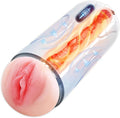 Automatic Male Masterburbatar Pocket Puzzy Heat Vibration Sucking Thrusting Mens Masterbuters Life Size Adult Toy Tight Sleeve Electric Massager Mastusbafor Machine Hands Free Underwear POW05