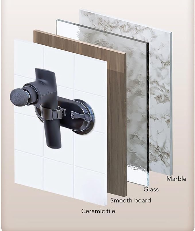 Massage Gun Holder Wall MountWall Suction Cup Massage Gun Holder Hands Massage Gun Mount for Neck Waist Back Self Massage Self Massage Gun Holder