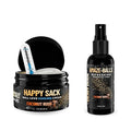 Derm Dude Below-the-Belt Deodorant Bundle | Happy Sack Anti-Chafing Cream 2oz + Amaze Ball Deodorant Spray 2oz | Groin &amp Sack Odor Control Sweat Protection Talc-Free Aluminum-Free with DeoPlex