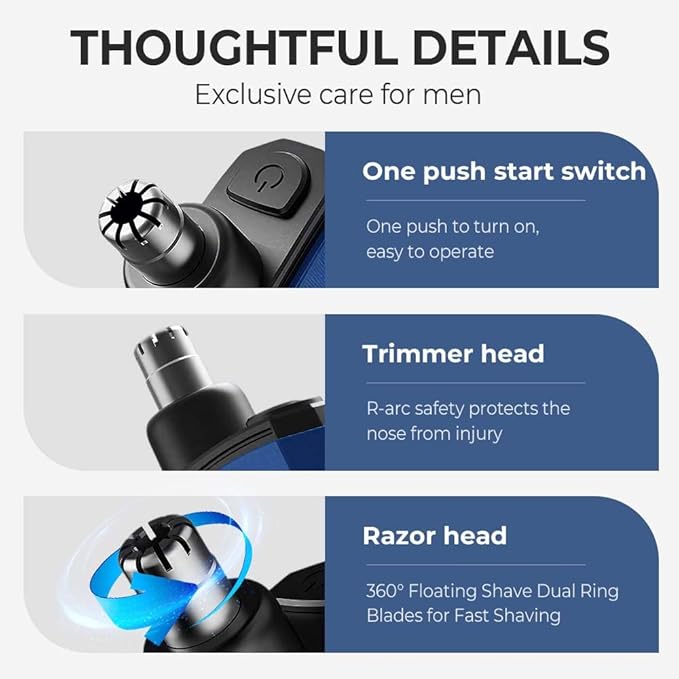 Drkicsy Rechargeable Portable Nose Hair Trimmer for Men and Women Electric Nose Hair Remover Nasal Hair Cutter Shaver (Orange)