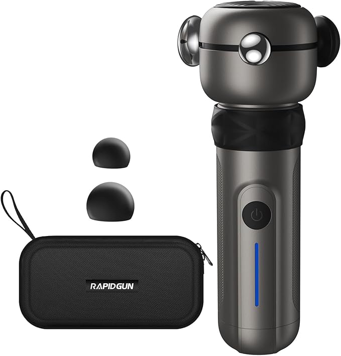 Lite Deep Tissue Therapy Massage Gun - 6500 RPM Portable Vibrating Massager for Pain Relief Trigger Points &amp Stiffness Handheld Muscle Massager for Athletes Active Men &amp Women Travel Size
