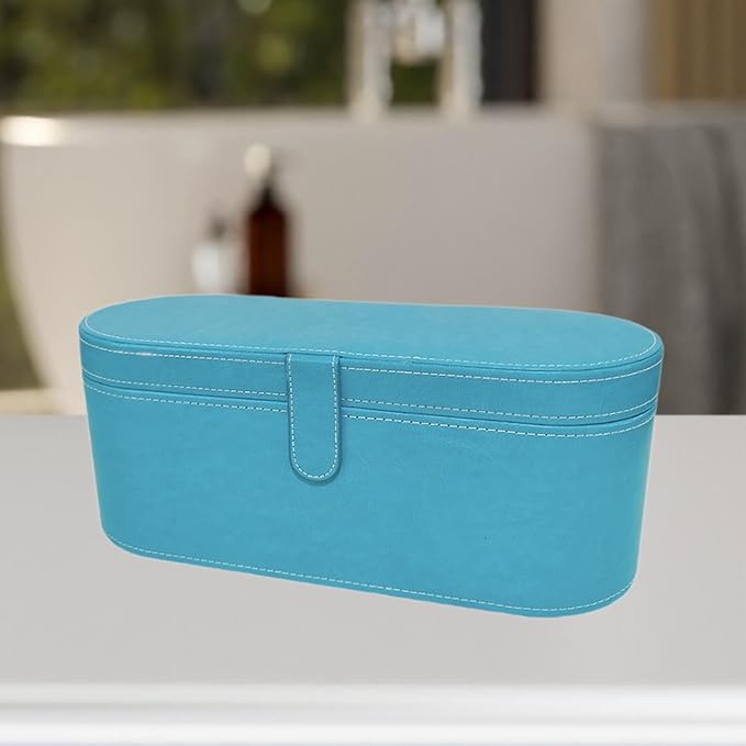 Hard Storage Case for Hair Dryer Hairdryer Holder Portable Dustproof Waterproof Protection Storage Bag Travel Case for Trip Blue