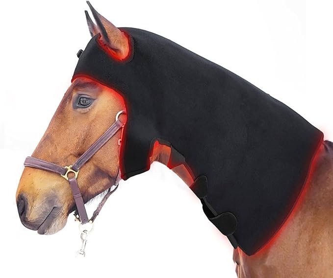 LED Red Light Therapy Device for Horse Head and Neck Relaxation Horse Near Infrared Therapy Wrap Portable Deep Light Therapy for Horse Muscle Recovery