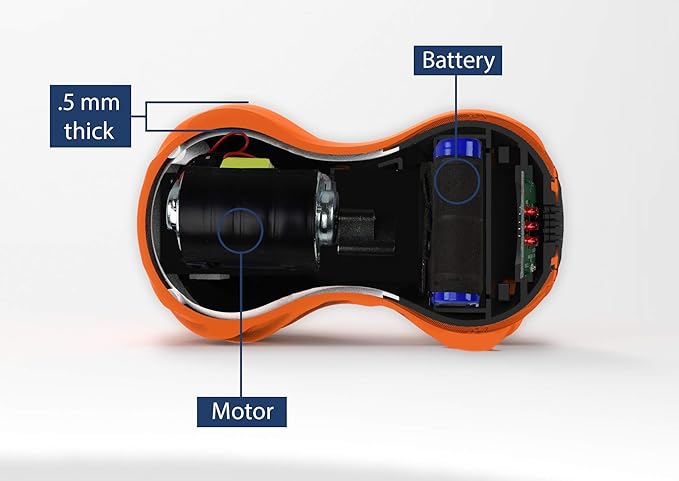 Zyllion ZMA-13RB Rechargeable Shiatsu Pillow Massager (Black) and ZMA-30 Vibrating Peanut Massage Ball (Orange)