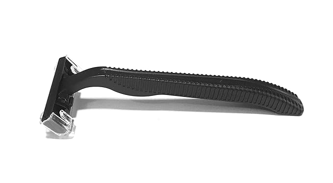 1000 Box of Low-Cost Bullet Blades Black Razor Blades Disposable Stainless Steel Hospitality Quality Shavers High End Twin Blade Razors for Men and Women