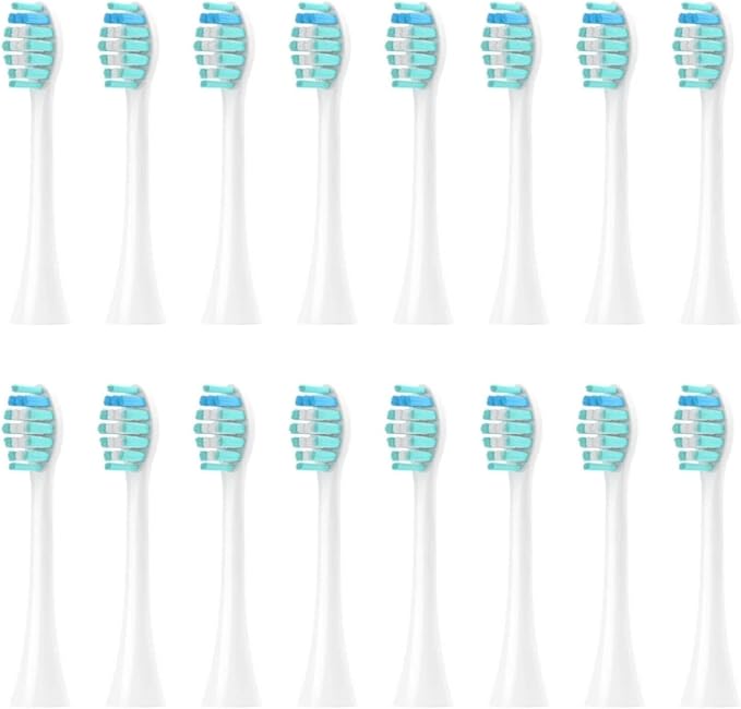 Compatible for Electric Toothbrush Head 051B Cleaning Replacement Bristle Brush Heads Nozzles4/8/16pcs(16PCS White)