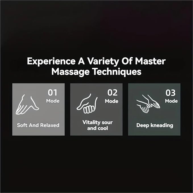 Neck Massager Neck Shoulder Massager Finger Pressure Shiatsu Back and Electric Kneading Deep Massage Muscle Relax