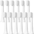 6/12Pcs Replacement Brush Heads Compatible for T100 Mes603 Electric Toothbrush Vacuum Soft Bristle Suitable Nozzles(T100-WH-12PCS)