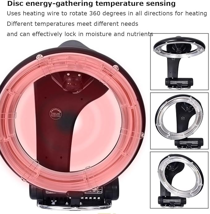Professional Hair Dryer Wall-Mount Infrared Hair SteamerHair Salon Colour Processor Plate Heater Salon Barber System Hood with Adjustable Timer and Temperature