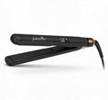 Flat Iron Hair Straightener and Curler 2-in-1 – Ceramic &amp Titanium Slim Plates – Dual Voltage – Professional Anti-Frizz Styling Tool – Sebastian Hair Iron