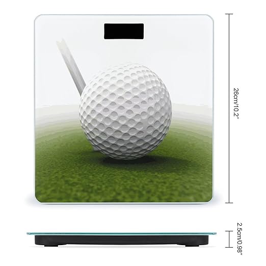 Golf Ball Weight Scale Digital Electronic Scales Bathroom Scale Larg LCD Backlight Display High Precisio MeasurementsTempered Glass