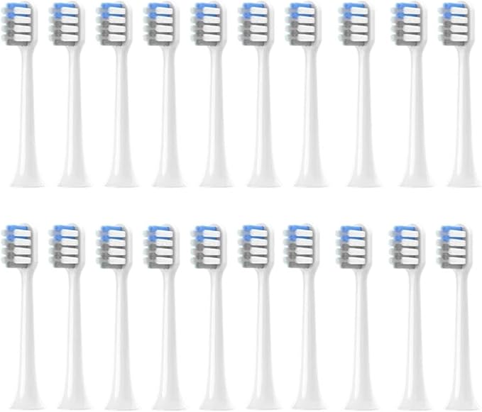 4/8/12/16PCS Bristle Brush Heads(White gray-20pcs)