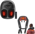 Shiatsu Neck Massager &amp Foot Massager with Heat