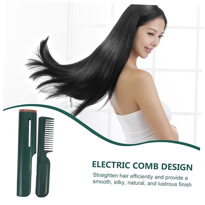 Heat Brush Hair Straightener Brush Straightening Comb Styling Tool Fast Heat Silk Finish