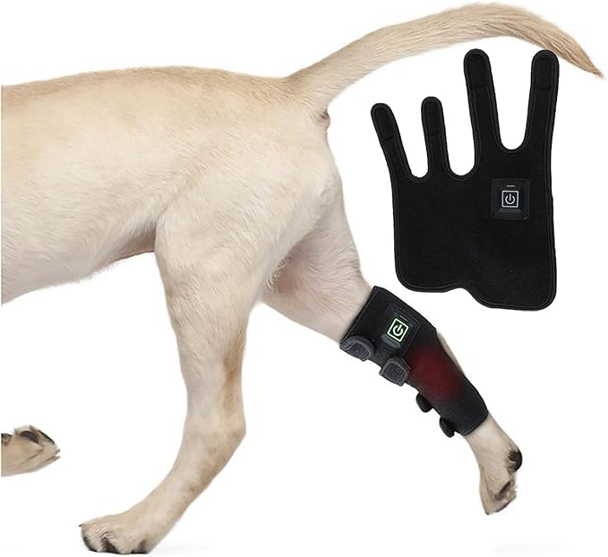 Red Light Therapy for Dogs Leg Wearable Infrared Light Therapy Devices Wireless Design 15-Minute Timer Auto Shutoff for Dogs and Cats Pet Legs Care