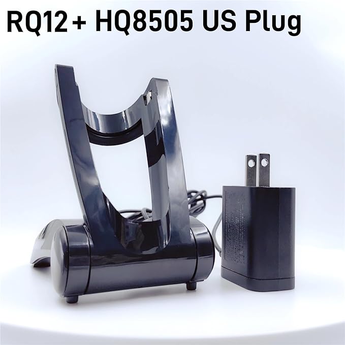 RQ12 Shaver Charging Stand Base And HQ8505 Power Cord ComboCompatible For Philips NorelcoSensoTouch 3D 1250X 1255X 1260X 1280X Electric Shaver Parts(US Plug)