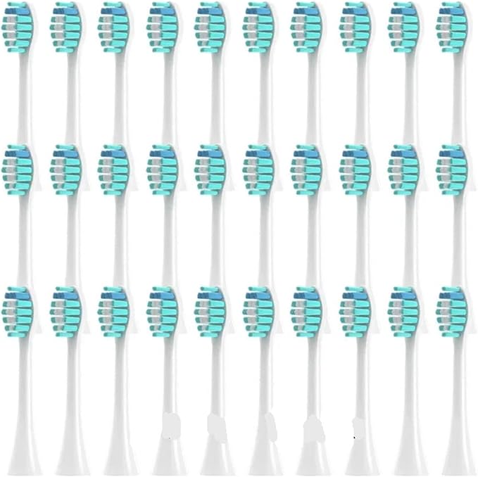20/50/100 Pieces Toothbrush Heads Compatible for Apiyoo P7/Y8/SVP/Moon Electric Heads Vacuum Bristle Nozzle(50White)