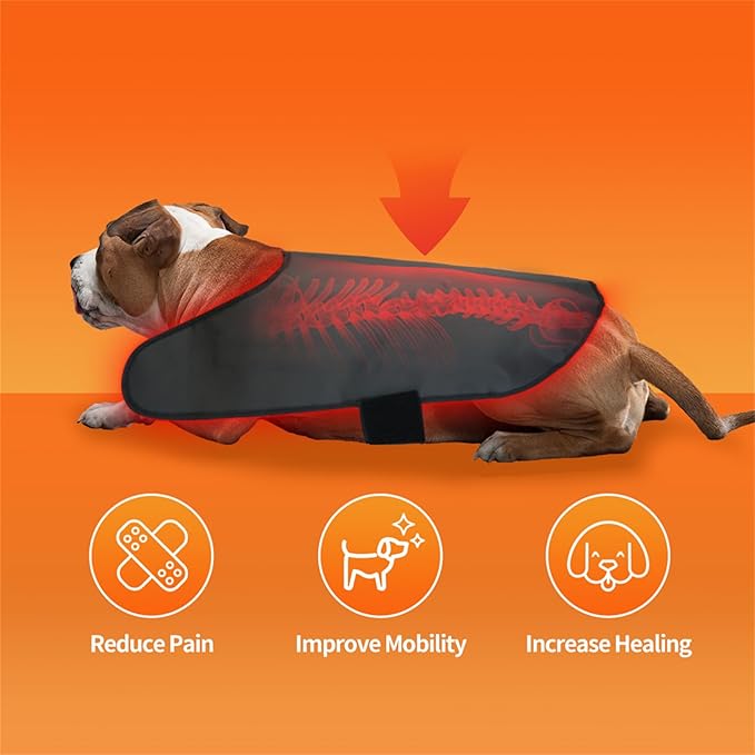 LED Red Light Therapy Device for Dog Pets Near Infrared Therapy Wrap Portable Deep Light Therapy for Dog Muscle Recovery