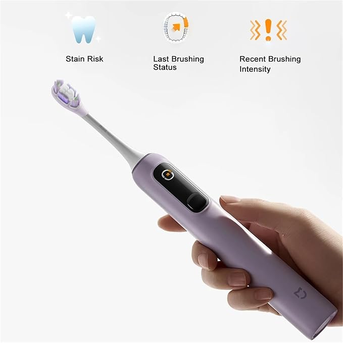 Compatible for XIAOMI MIJIA - Oscillation Toothbrush Pro Smart 4 Modes IPX8 Waterproof Vibration(Gold)