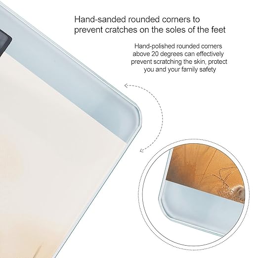 Small Lion Digital Bathroom Scale for Body Weight Weighing Scale with Backlit LCD Display High Precision Measurements &amp Measures Weight Up to 180kg