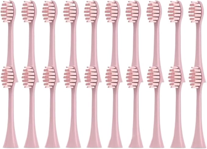 20/50/100 Pieces Toothbrush Heads Compatible for Apiyoo P7/Y8/SVP/Moon Electric Heads Vacuum Bristle Nozzle(20Pink)