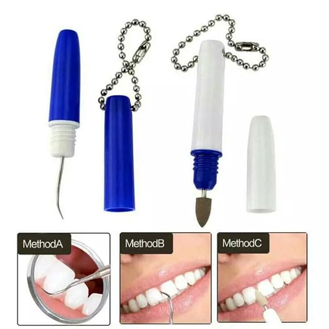 Portable Mini Travel Plaque and Tartar Remover — Stain Eraser Dental Tooth Pick Interdental Pick Oral Hygiene Tooth Kit