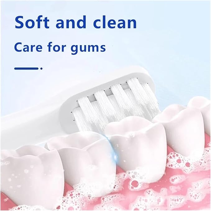 Compatible for T300/T500/T500C/T700 Replacement Toothbrush Heads(Black-16pcs)