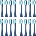 16pcs Replacement Brush HeadsCompatible for Oclean X/Pro/ Z1/ SE F1 One PW01/03/05/07/09 P5 Electric Toothbrush(16 Blue)