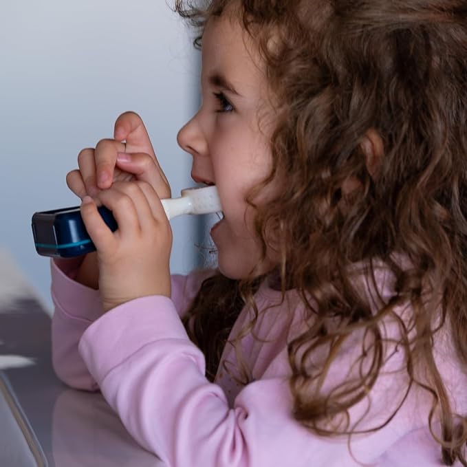 Y-Brush NylonStart Kids 2024 - Electric Toothbrush for Kids 4-12 yo - Y-Shaped Brush - Innovation Awards at CES 3 Months Battery Life - NylonStart Kid - Clinically Proven