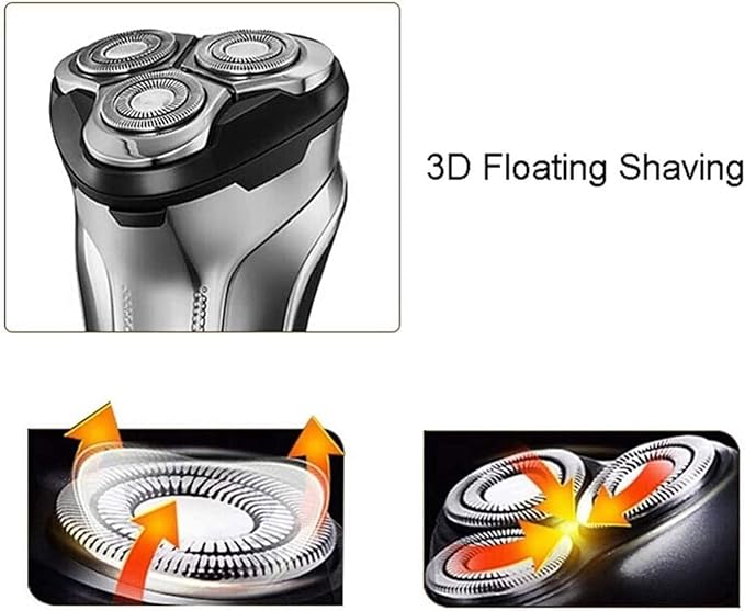 Electric Razor Rechargeable Electric Shaver with Pop Up Beard Trimmer