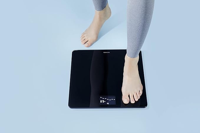 Withings Body - Digital Wi-Fi Smart Scale with Automatic Smartphone App Sync BMI Multi-User Friendly with Pregnancy Tracker &amp Baby Mode