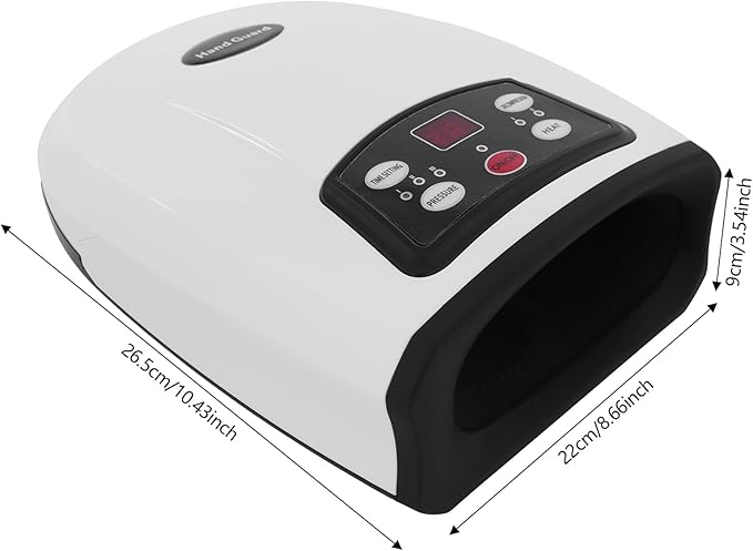 Hand Massager Hand Massager with Multiple Modes Practical Hand MassagerRechargeable Shiatsu Massage Machine with Heat for Finger Numbness Ideal Gifts for Women Men (White)