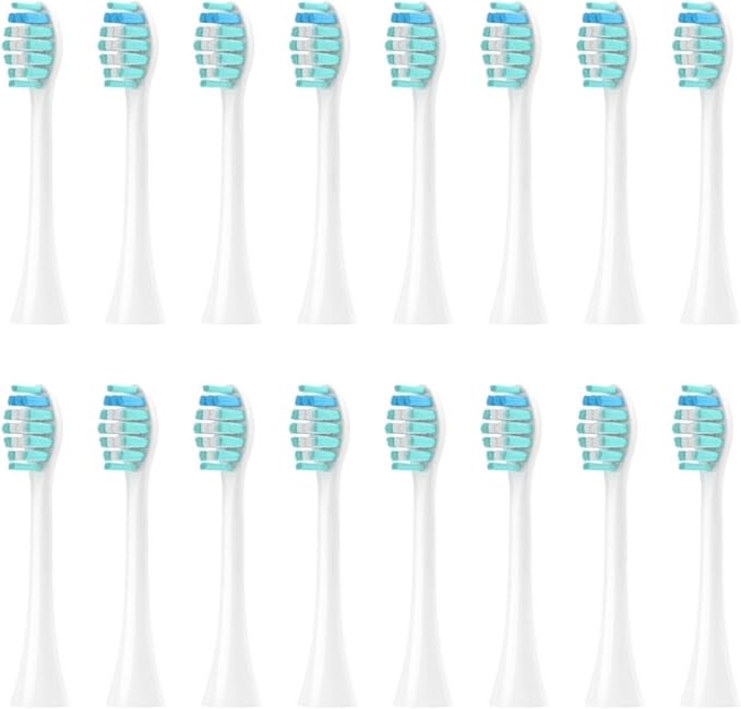 Electric Toothbrush Head Compatible for 051B 4/16pcs(16PCS White)