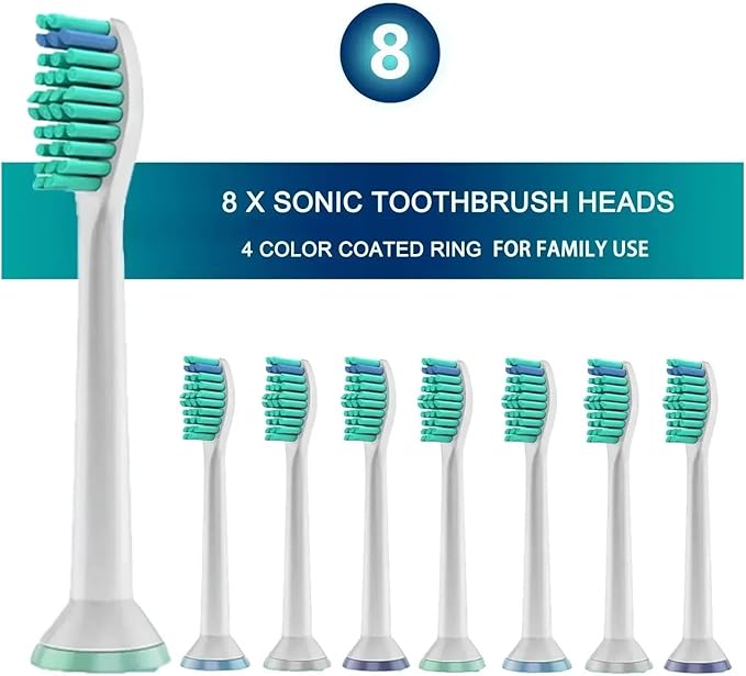 4/8/12/16pcs Replacement Toothbrush HeadsCompatible for PhilipsSonicare Toothbrushes(12pcs)